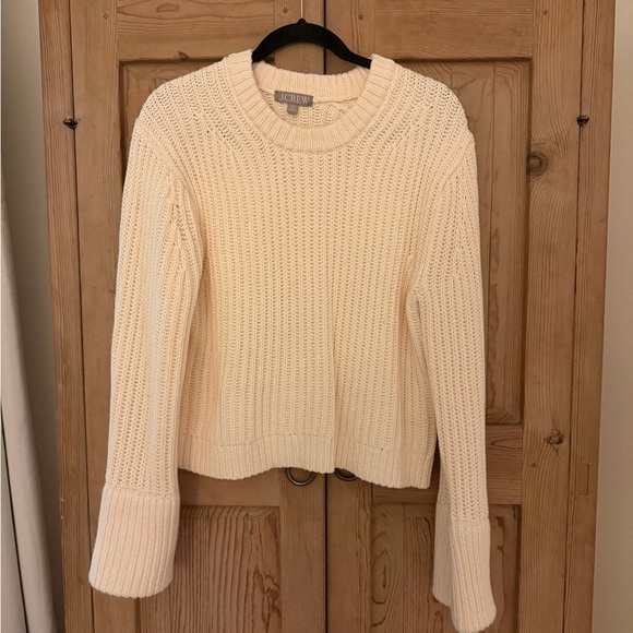 J. Crew Sweaters - J. Crew Cream Cable Knit Crew Sweater